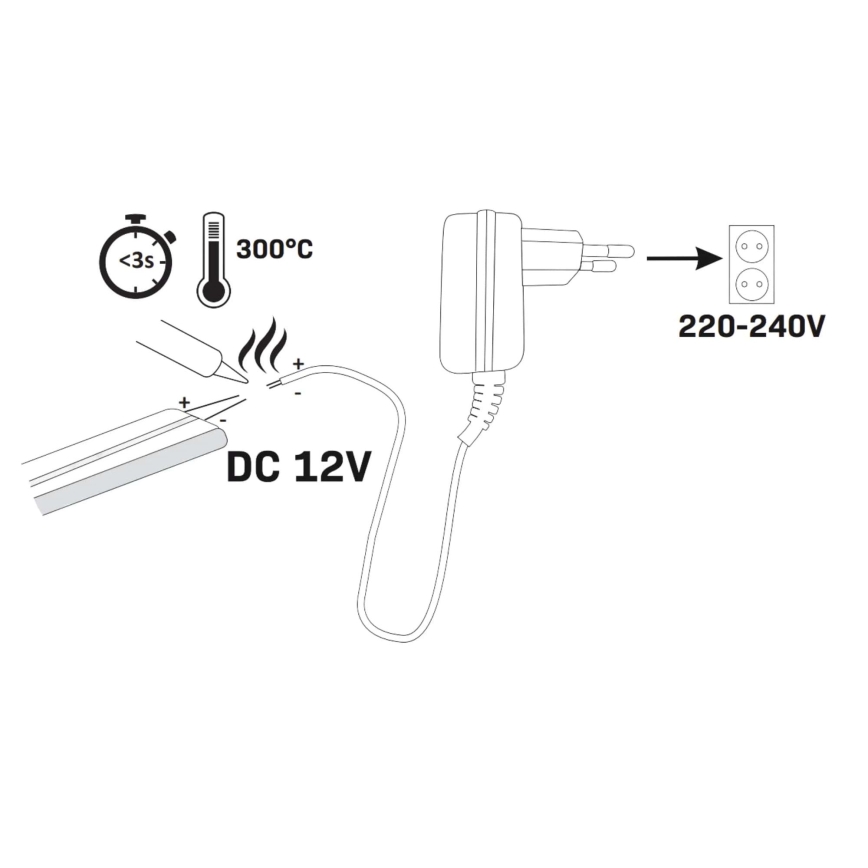 Φωτοταινία LED NEON 5 m LED/27W/12V IP65 πορτοκάλι