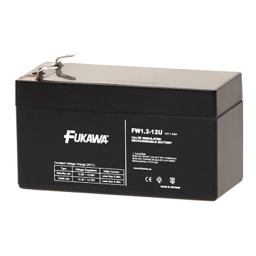 FUKAWA FW 1,2-12 U - Μπαταρία μολύβδου 12V/1,2Ah/ακροδέκτες Faston 4,7mm