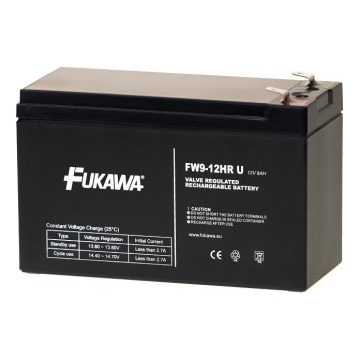 FUKAWA FW 9-12 HR - Μπαταρία μολύβδου 12V/9Ah/faston 6,3mm