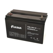 FUKAWA FWL 100-12 - μπαταρία μολύβδου-οξέος 12V/100 Ah/σπείρωμα M6
