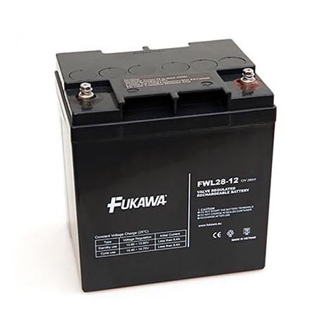 FUKAWA FWL 28-12 - Μολύβδινη μπαταρία 12V/28Ah/σπείρωμα M5
