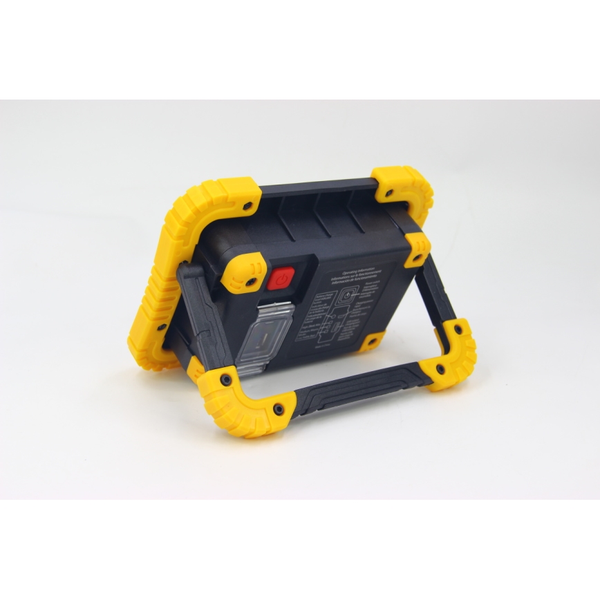 Fulgur 34004 - Επαναφορτιζόμενος LED προβολέας με power bank LED/17W/4400 mAh IPX4