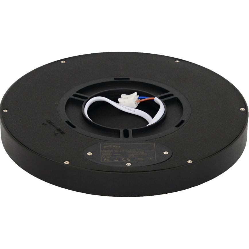 Fulgur 41811 - Φωτιστικό οροφής LED NOMY LED/18W/230V 3000/4000/6000K IP40 διάμετρος 23 cm μαύρο