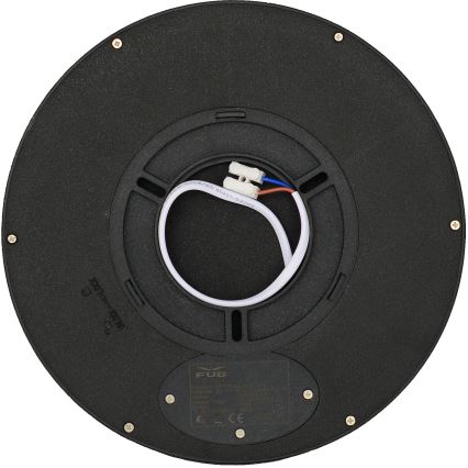 Fulgur 41811 - Φωτιστικό οροφής LED NOMY LED/18W/230V 3000/4000/6000K IP40 διάμετρος 23 cm μαύρο