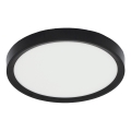 Fulgur 41811 - Φωτιστικό οροφής LED NOMY LED/18W/230V 3000/4000/6000K IP40 διάμετρος 23 cm μαύρο