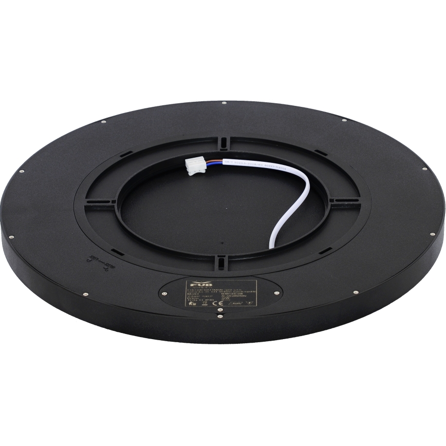 Fulgur 41813 - Φωτιστικό οροφής LED NOMY LED/32W/230V 3000/4000/6000K IP40 διάμετρος 40 cm μαύρο