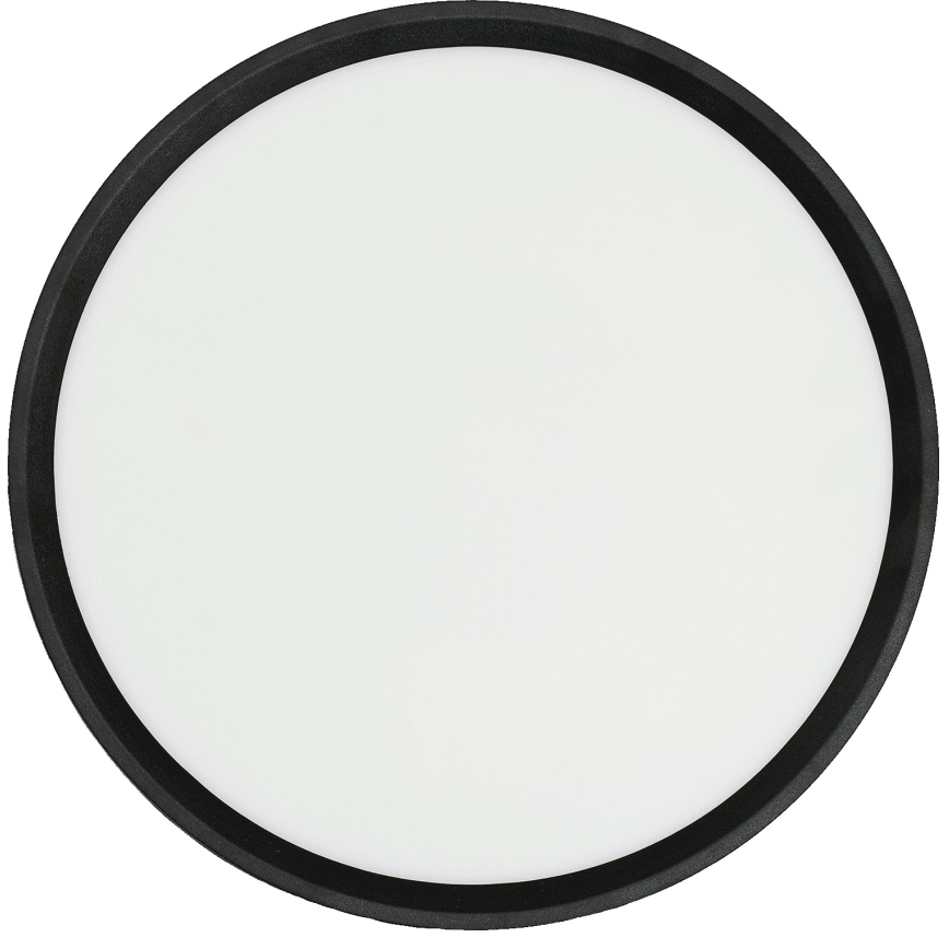 Fulgur 42362 - Φωτιστικό οροφής LED NOMY LED/24W/230V 3000/4000/6000K IP40 διάμετρος 30 cm μαύρο