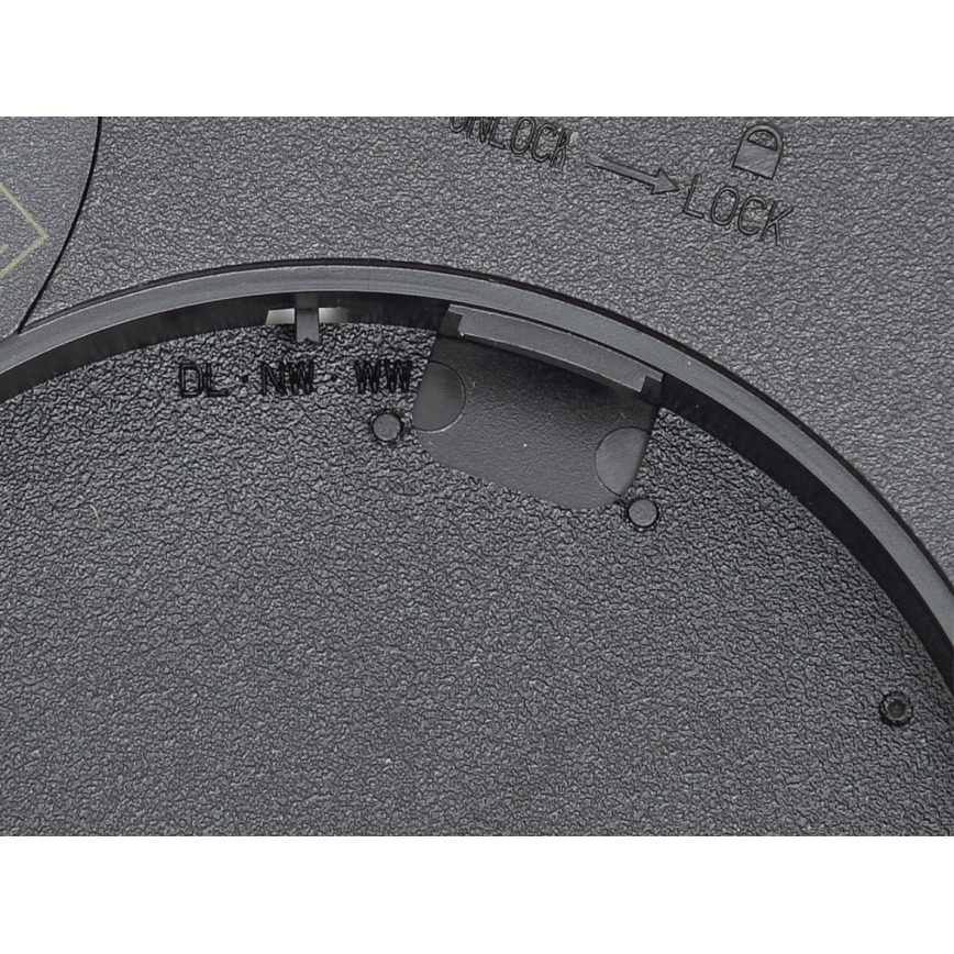 Fulgur 42362 - Φωτιστικό οροφής LED NOMY LED/24W/230V 3000/4000/6000K IP40 διάμετρος 30 cm μαύρο