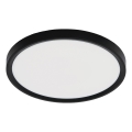 Fulgur 42362 - Φωτιστικό οροφής LED NOMY LED/24W/230V 3000/4000/6000K IP40 διάμετρος 30 cm μαύρο
