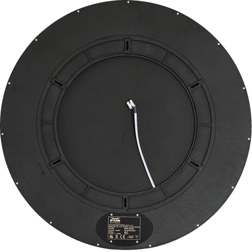 Fulgur 42366 - Φωτιστικό οροφής LED NOMY LED/50W/230V 3000/4000/6000K IP40 διάμετρος 60 cm μαύρο