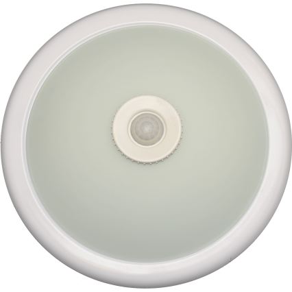 Fulgur s-22941 - Φωτιστικό οροφής με αισθητήρα κίνησης και λυκόφωτος DARINA 2xE27/40W/230V pr. 30 cm λευκό
