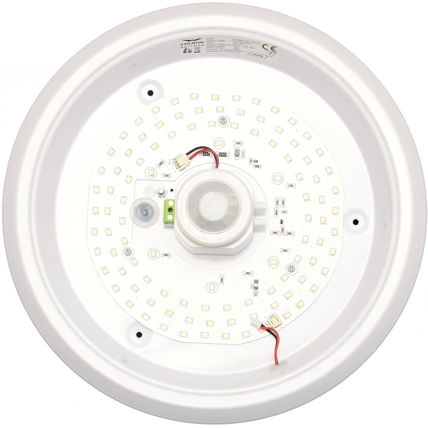 Fulgur s-39670 - Φωτιστικό έκτακτης ανάγκης LED με αισθητήρα κίνησης και λυκόφωτος DARINA LED/16W/230V διάμ. 29 εκ.
