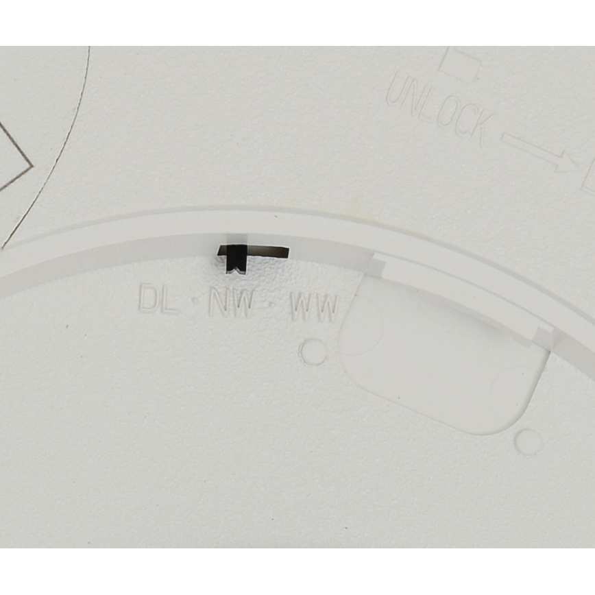 Fulgur s-42584 - Φωτιστικό οροφής LED με αισθητήρα κίνησης NOMY-S LED/18W/230V 3000/4000/6000K IP40 διάμετρος 23 cm λευκό