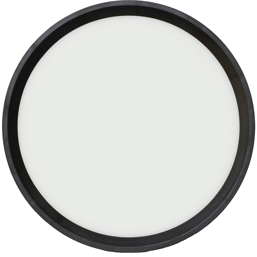 Fulgur s-42585 - Φωτιστικό οροφής LED με αισθητήρα κίνησης NOMY-S LED/18W/230V 3000/4000/6000K IP40 διάμετρος 23 cm μαύρο