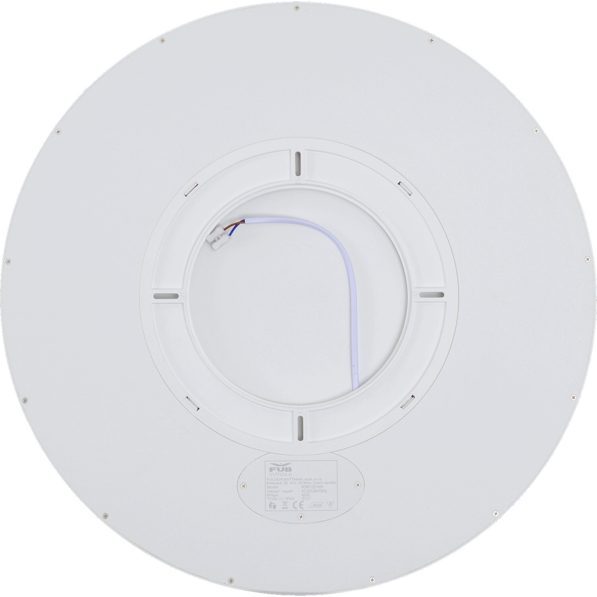 Fulgur s-43039 - Ρυθμιζόμενο LED φωτιστικό οροφής NOMY-RC LED/40W/230V 3000/4000/6500K Ø 50 cm IP40 λευκό + τηλεχειριστήριο