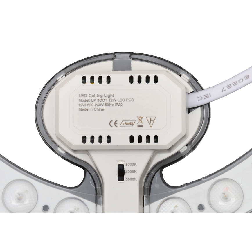Fulgur s-43088 - Μαγνητική μονάδα LED/12W/230V 3000/4000/6500K Ø 19,3 cm