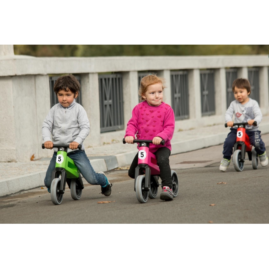 Funny Wheels - Ισορροπιστικό 2-σε-1 RIDER SPORT ροζ/μαύρο