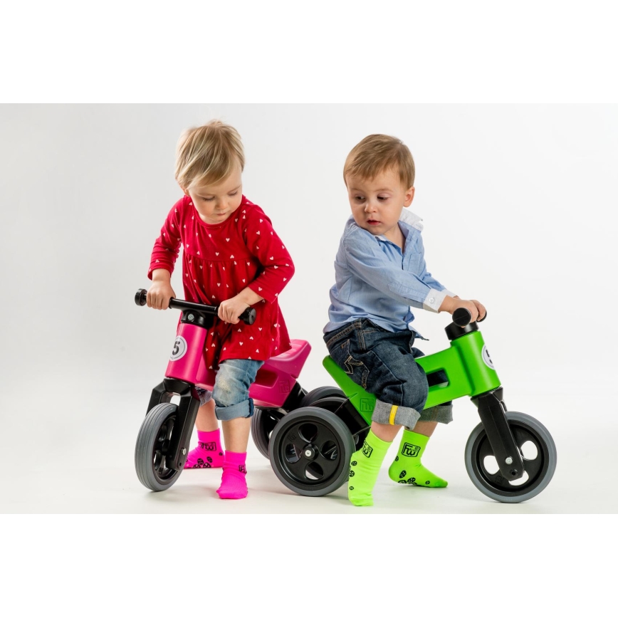 Funny Wheels - Ισορροπιστικό 2-σε-1 RIDER SPORT ροζ/μαύρο