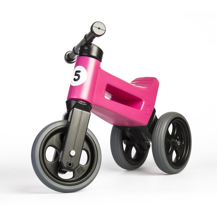 Funny Wheels - Ισορροπιστικό 2-σε-1 RIDER SPORT ροζ/μαύρο