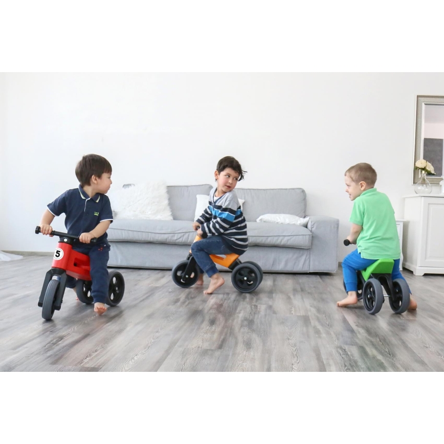 Funny Wheels - Ποδήλατο ισορροπίας 2 σε 1 RIDER SPORT κόκκινο/μαύρο