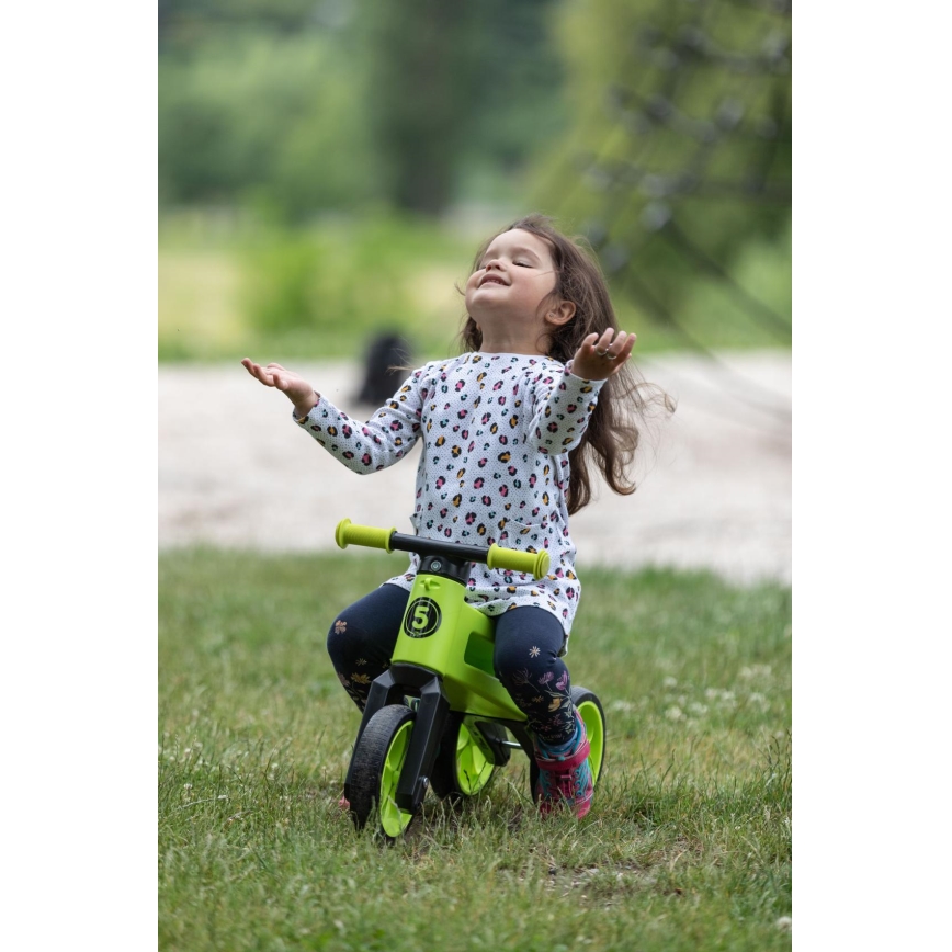 Funny Wheels - Ποδήλατο ισορροπίας 2-σε-1 RIDER SUPER SPORT πράσινο/μαύρο