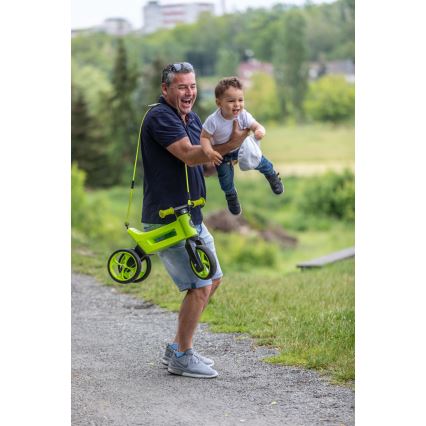 Funny Wheels - Ποδήλατο ισορροπίας 2-σε-1 RIDER SUPER SPORT πράσινο/μαύρο