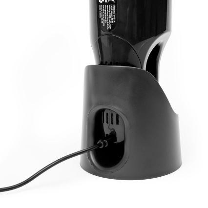 Φορητή επαναφορτιζόμενη ηλεκτρική σκούπα αυτοκινήτου 75W/2000 mAh μαύρη