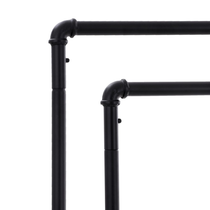 Φορητή επιδαπέδια κρεμάστρα LINEA μαύρη