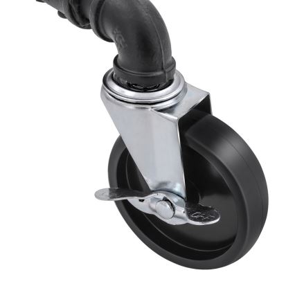 Φορητή επιδαπέδια κρεμάστρα LINEA μαύρη