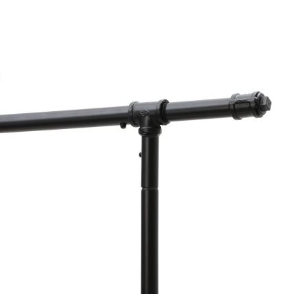 Φορητή επιδαπέδια κρεμάστρα LINEA μαύρη