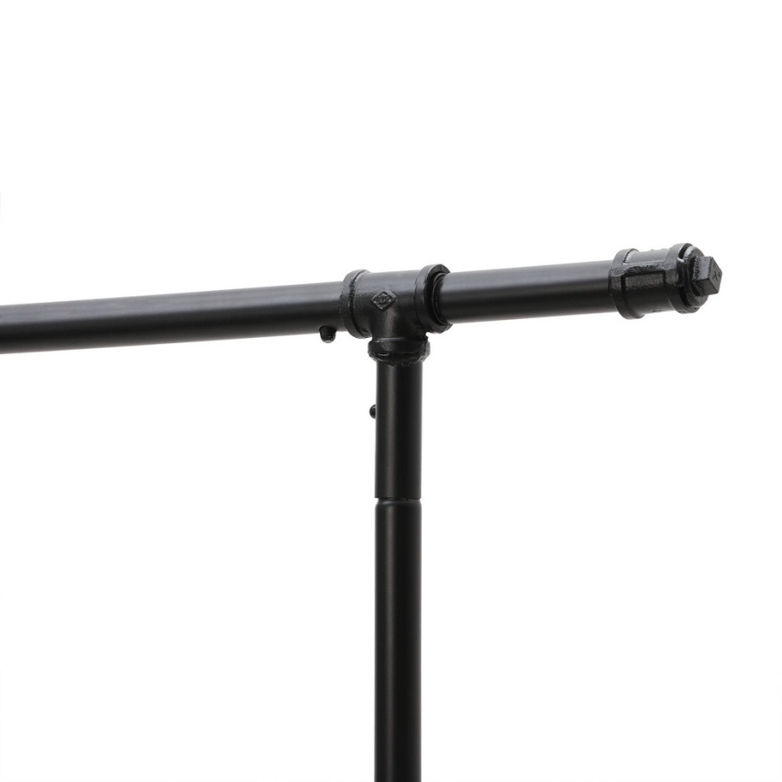 Φορητή επιδαπέδια κρεμάστρα LINEA μαύρη