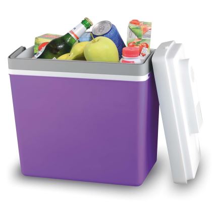 Φορητό ψυγείο 23 l 55W/12V/230V μωβ/λευκό