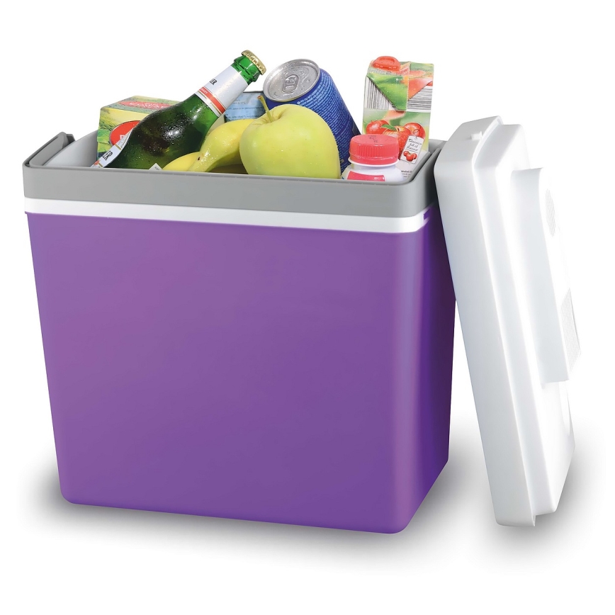 Φορητό ψυγείο 23 l 55W/12V/230V μωβ/λευκό