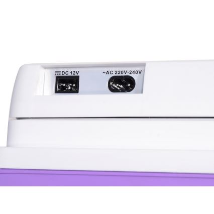 Φορητό ψυγείο 23 l 55W/12V/230V μωβ/λευκό