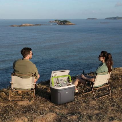 Φορητό ψυγείο αυτοκινήτου με λειτουργία θέρμανσης 27 l 230V/12V/24V γκρι