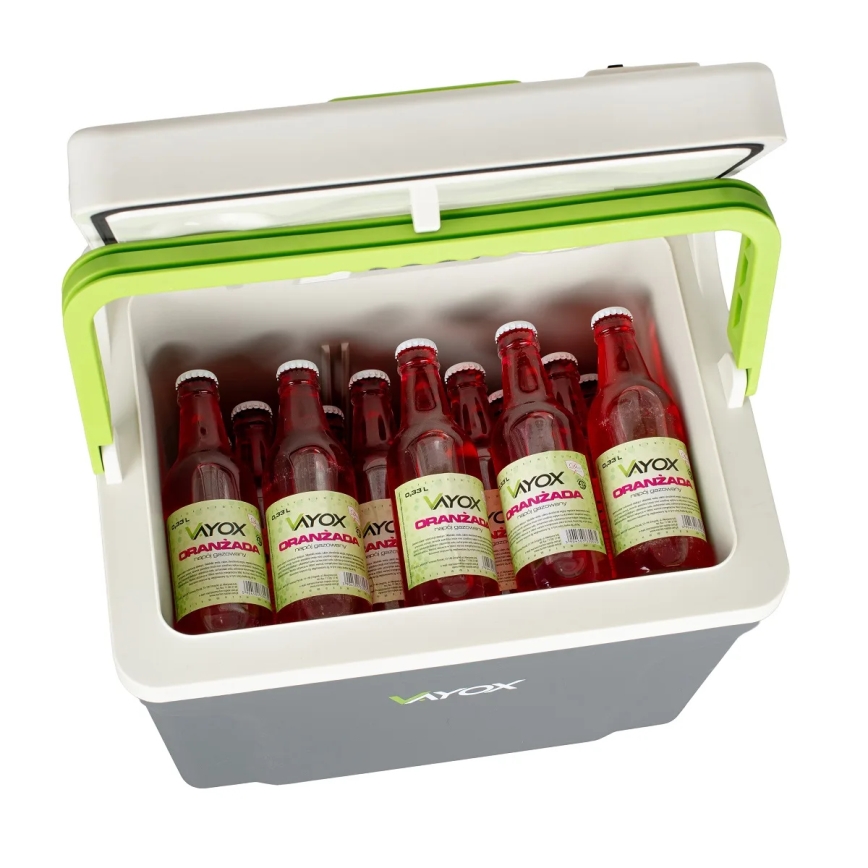 Φορητό ψυγείο αυτοκινήτου με λειτουργία θέρμανσης 27 l 230V/12V/24V γκρι