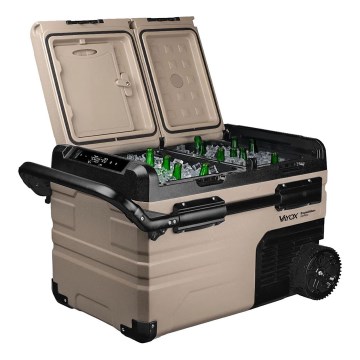 Φορητό ψυγείο αυτοκινήτου με οθόνη LCD 39 l 230V/12V/24V καφέ