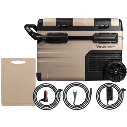 Φορητό ψυγείο αυτοκινήτου με οθόνη LCD 39 l 230V/12V/24V καφέ