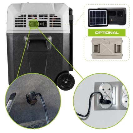 Φορητό ψυγείο αυτοκινήτου με οθόνη LCD 40 l 230V/12V/24V μαύρο