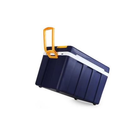 Φορητό ψυγείο με ρόδες 60W/230/12V 50 l μπλε/κίτρινο