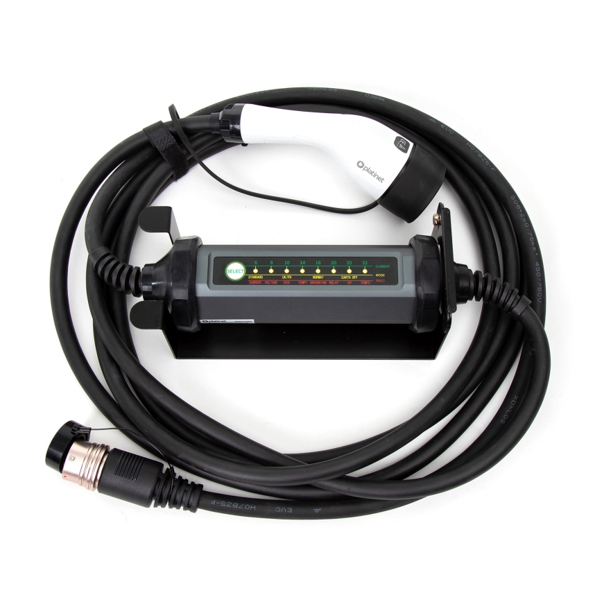 Φορητός φορτιστής για ηλεκτρικά οχήματα με 4 αντάπτορες Type 2 32A/480V 22kW 5m IP67