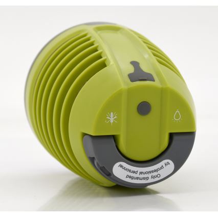 Φορητός επαναφορτιζόμενος λαμπτήρας LED με παγίδα εντόμων LED/2W/3,7V 1800 mAh IPX4 πράσινο