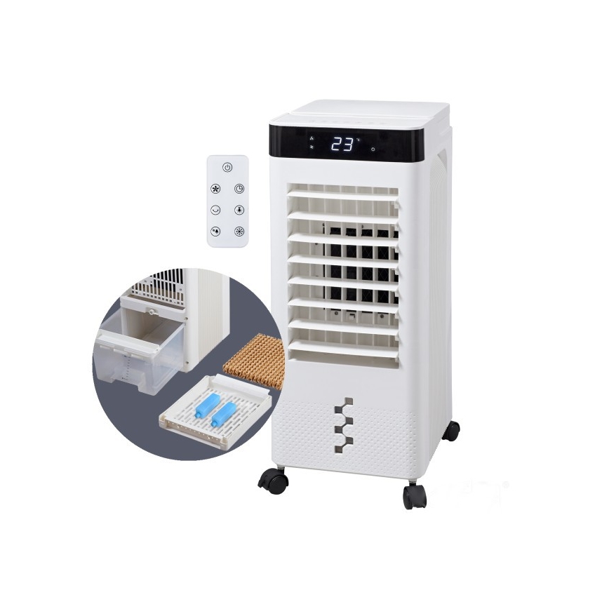 Φορητός εξατμιστικός ψύκτης αέρα VIENTO COOL 65W/230V σε λευκό + τηλεχειριστήριο
