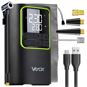 Φορητός ψηφιακός συμπιεστής 5V 4000 mAh, μαύρος