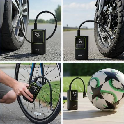 Φορητός ψηφιακός συμπιεστής 5V 4000 mAh, μαύρος