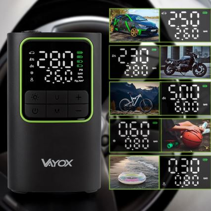 Φορητός ψηφιακός συμπιεστής 5V 4000 mAh, μαύρος