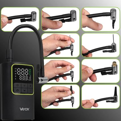 Φορητός ψηφιακός συμπιεστής 5V 4000 mAh, μαύρος