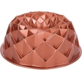 Φόρμα για κέικ bundt KITCHISIMO 24 cm, σχέδιο διαμάντι/χάλκινη