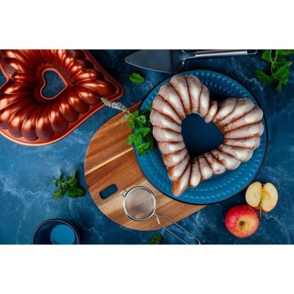 Φόρμα για κέικ τύπου bábovka KITCHISIMO καρδιά/χάλκινη