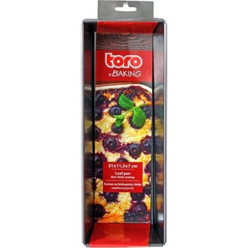 Φόρμα για ψωμί TORO 31x11,5 cm μαύρη